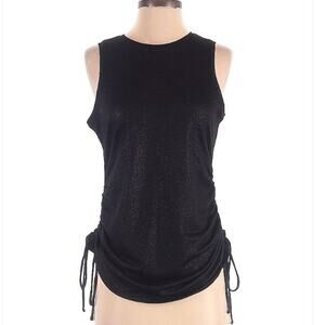 Express Black Sparkle Sleeveless Blouse Size S
